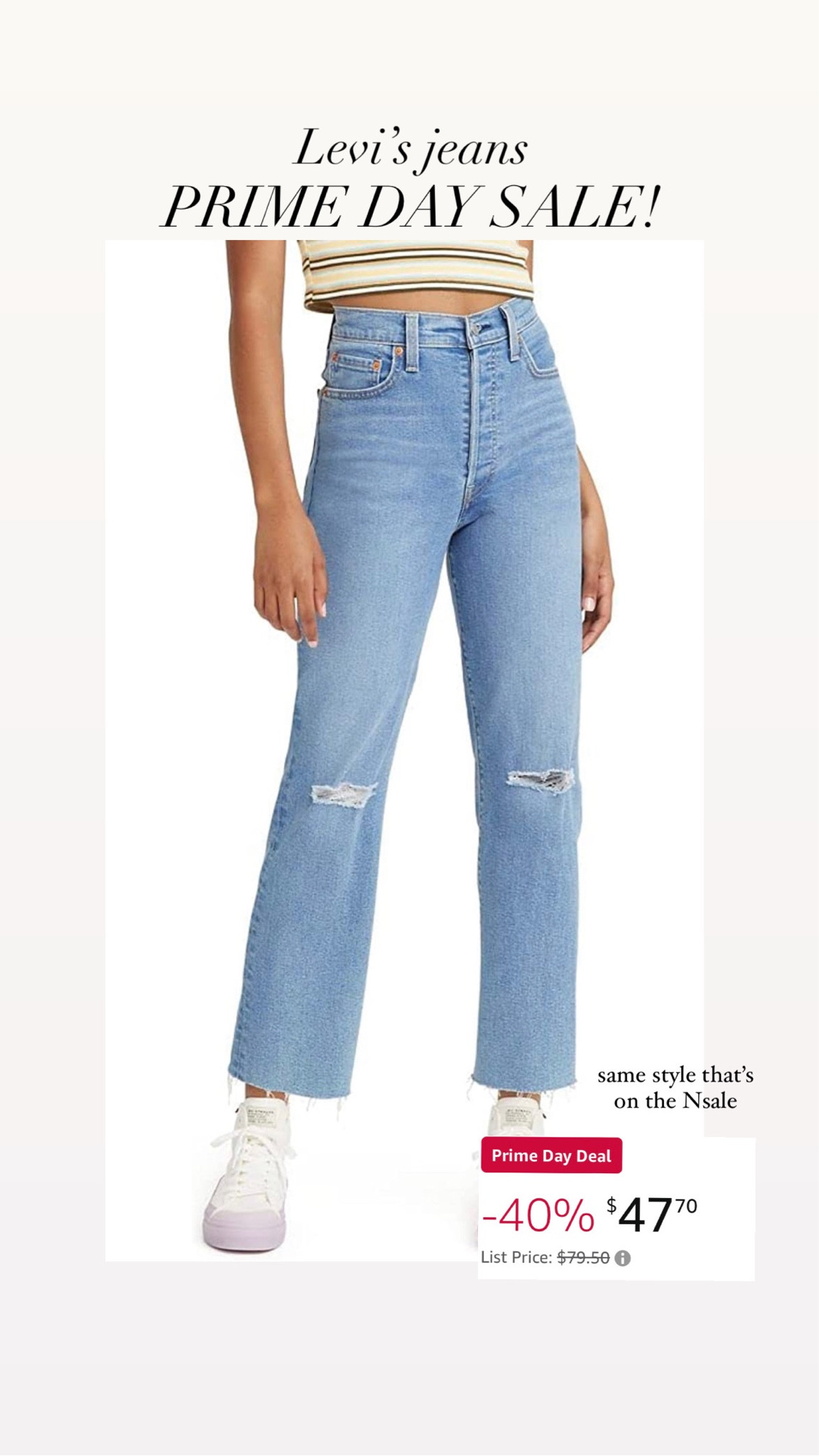 Levi’s jeans under $50! This is the same style that’s currently on the Nordstrom sale for more.


#LTKsalealert #LTKxPrimeDay #LTKunder50