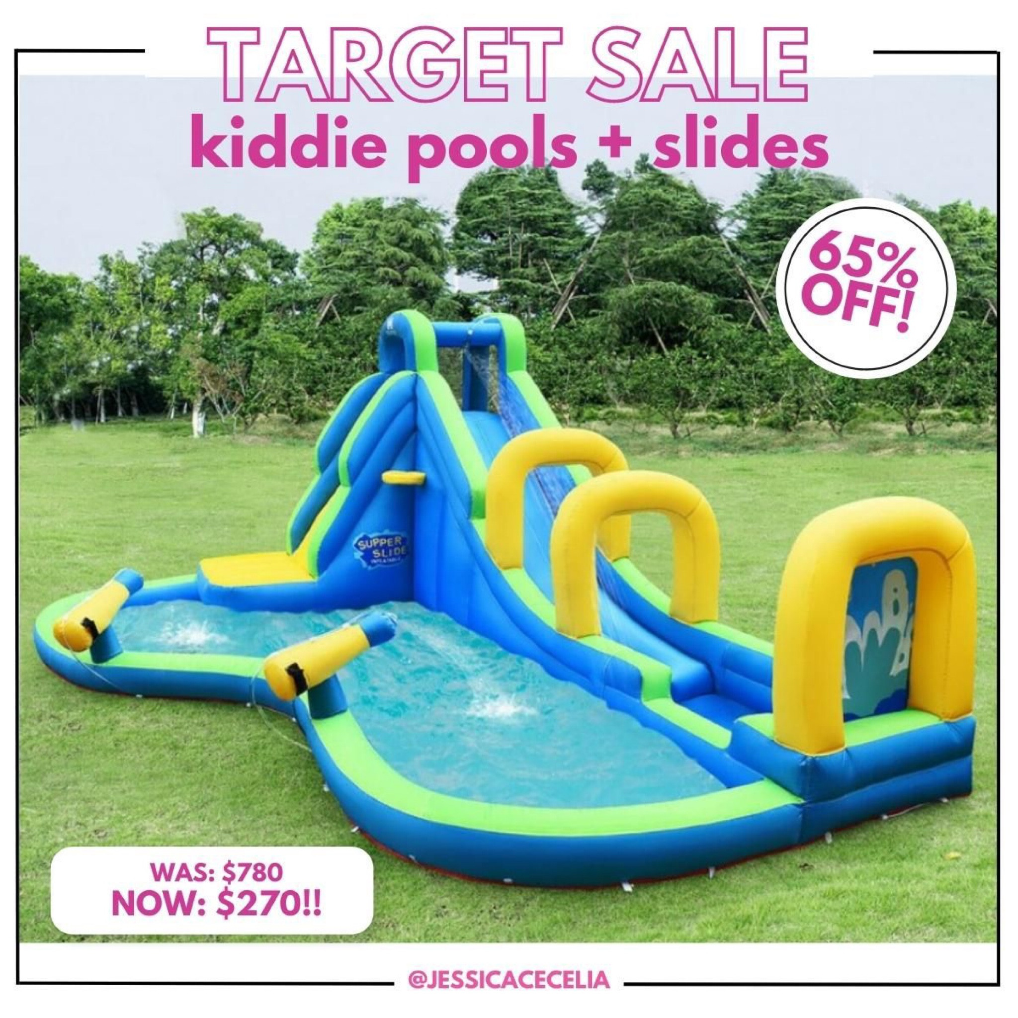 TARGET SALE! This inflatable water slide is 65% off! What a fun outdoor play idea for those hot summer days. Plus you can gift it for Easter!

Gift ideas / Outdoor play set / kid pool / Easter Basket / Summer / Kid Birthday / Toddler Birthday / Gifts for kids / easter gifts / deals / toy deals 

#LTKsalealert #LTKfamily #LTKkids