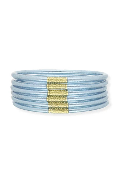 BudhaGirl Celeste Lumine All Weather Bangle Bracelet (Set of 6) | The Willow Tree