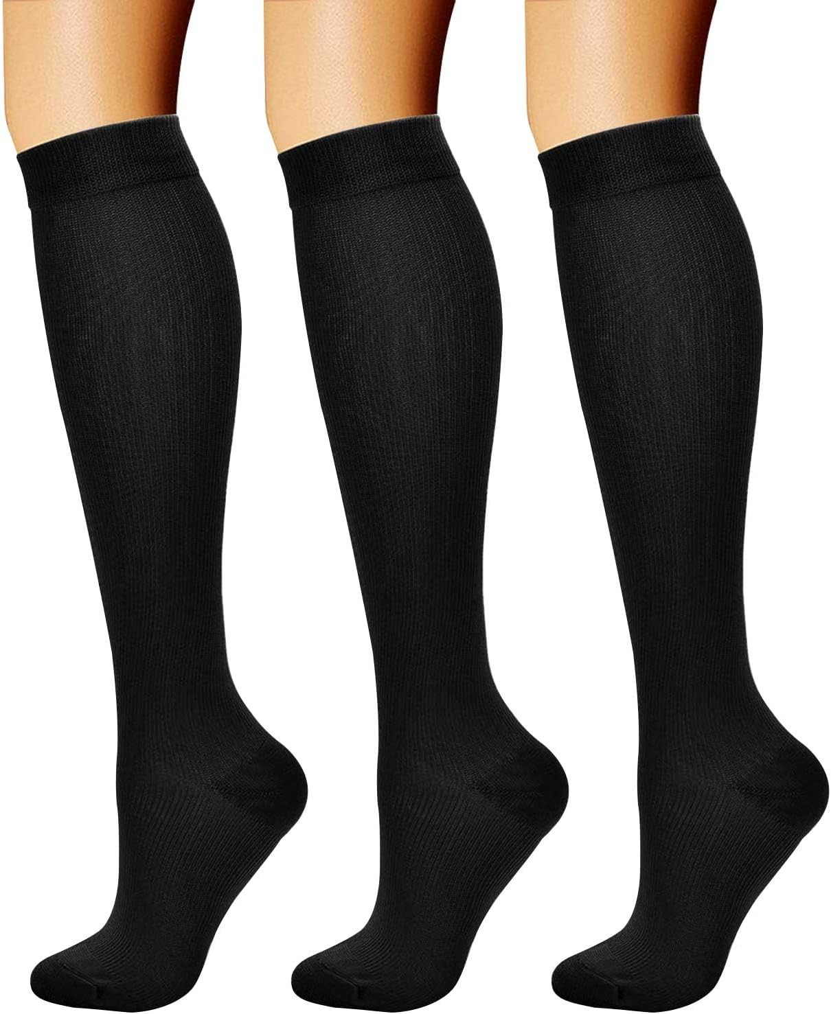 CHARMKING Compression Socks for Women & Men Circulation (3 Pairs) 15-20 mmHg is Best Support for Athletic Running Cycling | Amazon (US)