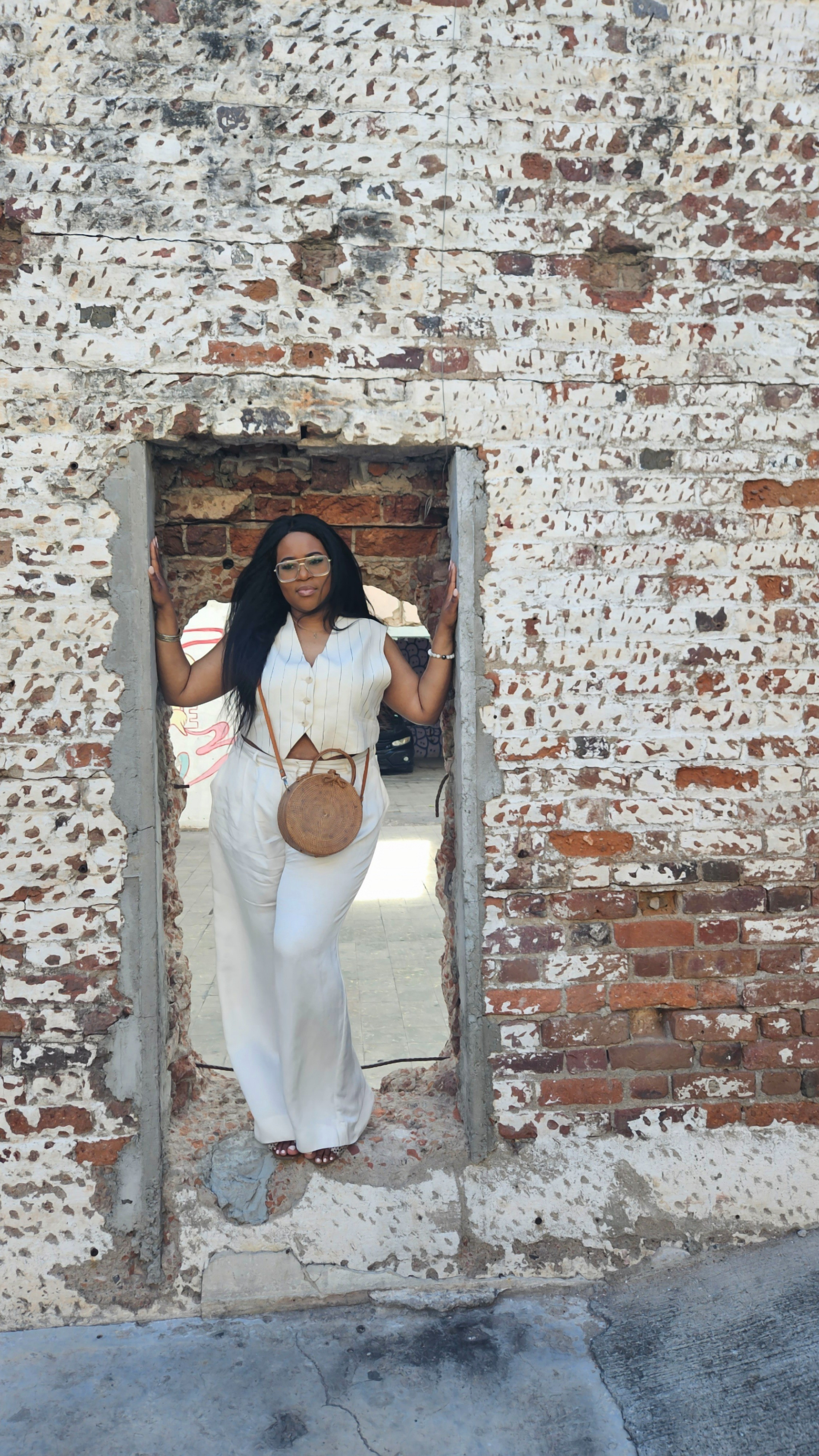 Linen Set - beige wide leg pants with matching beige and black pinstriped vest for all occasions!

#LTKMidsize #LTKStyleTip #LTKWorkwear