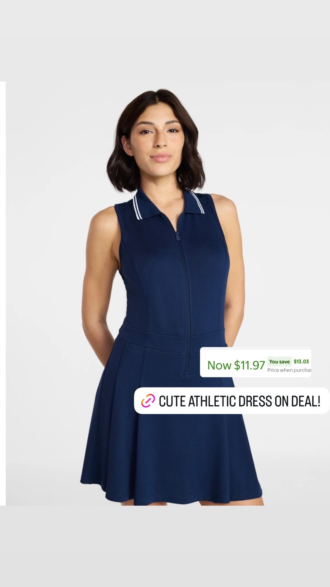 Cute athletic/tennis dress on Deal!

#LTKMidsize #LTKSaleAlert #LTKActive