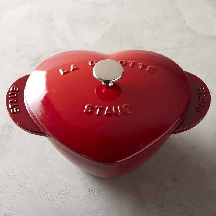Staub Enameled Cast Iron Heart Cocotte, Cherry | Williams-Sonoma