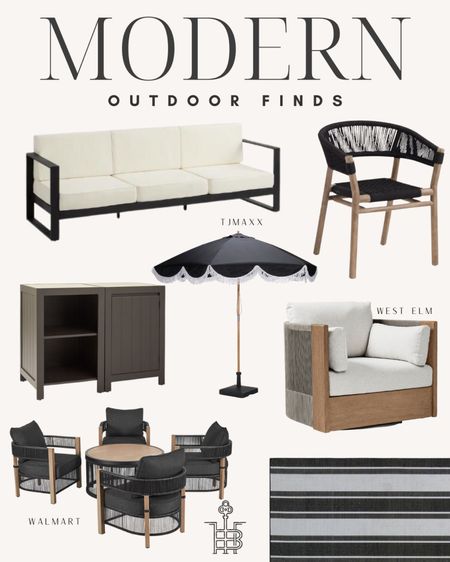 Modern home, patio set, outdoor furniture, patio chairs, patio furniture, outdoor rug, outdoor seating 

#LTKhome #LTKSeasonal #LTKFind
