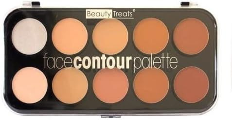 BEAUTY TREATS Face Contour Palette - 10 Shades | Amazon (US)