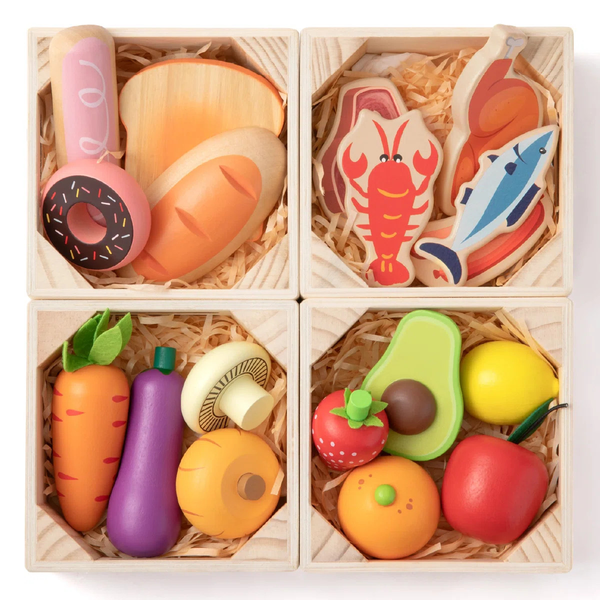 Tiny Land® Wooden Play Food For Kitchen with NO rack & Reviews | Wayfair | Wayfair North America