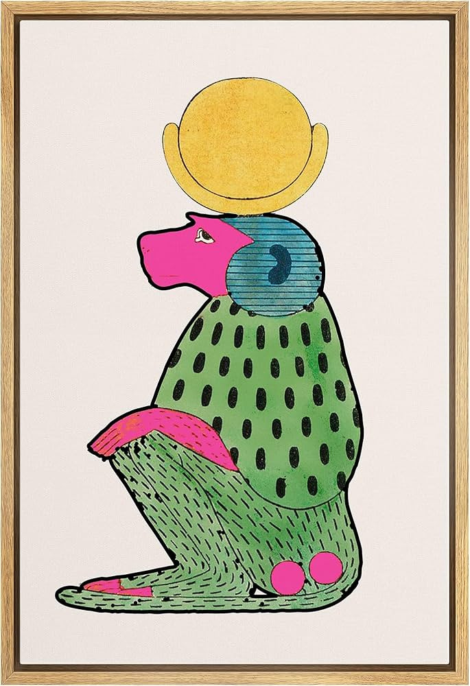 SIGNWIN Framed Canvas Print Wall Art Preppy Room Decor Animal Pattern Nature Wilderness Drawings ... | Amazon (US)