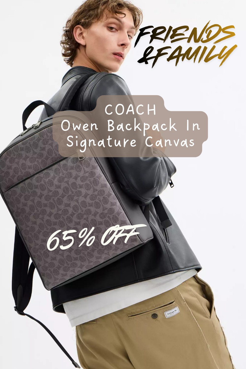 Coach Mens : Owen Backpack In Signature Canvas 65% OFF! 

- For everyday wear 
- Crafted Signature coated canvas and smooth calf leather 
- Adjustable strap 
- Inside zip pocket & outside zip pocket to carry everything you need with ease 

- Fit your large wallet, files or textbooks and a laptop up to 15" 

- Perfect for work, school or weekend getaways 

 #LTKstyletip #LTKbag #LTKgiftguide