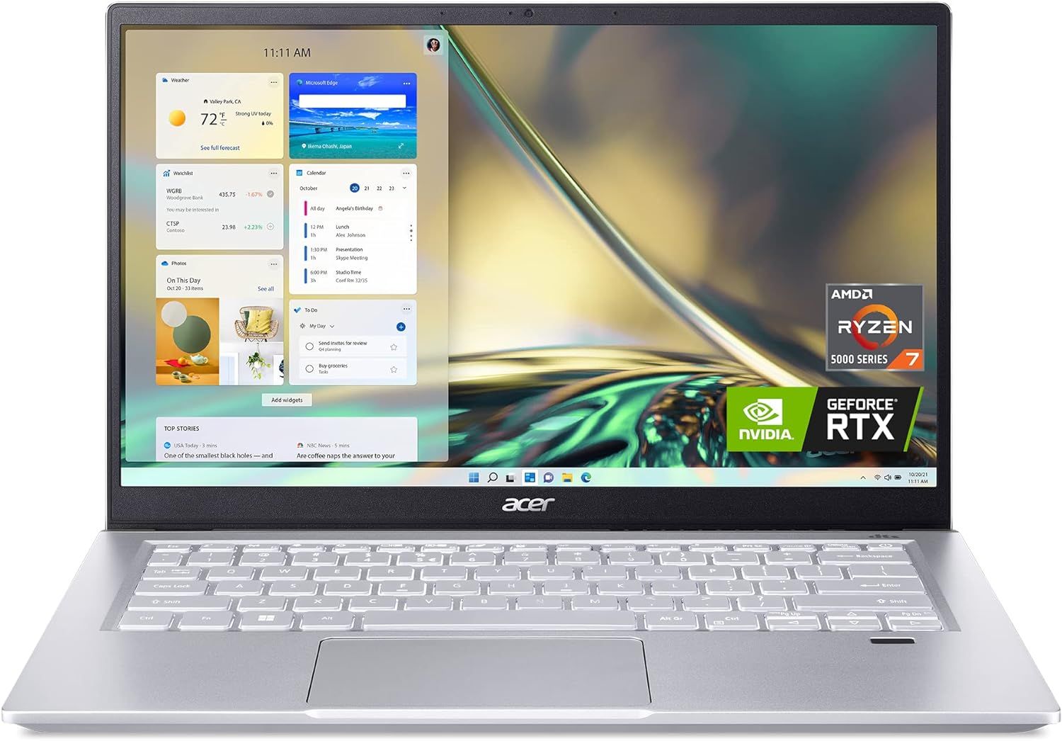 Acer Swift X SFX14-42G-R607 Creator Laptop | 14" Full HD 100% sRGB | AMD Ryzen 7 5825U | NVIDIA R... | Amazon (US)