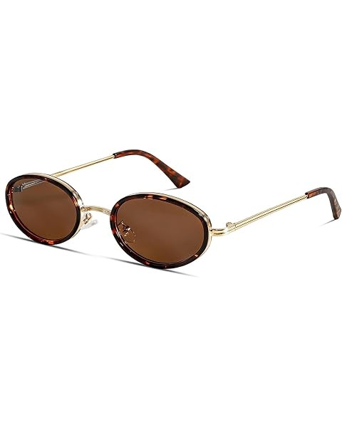 mosanana Retro Oval Sunglasses for Women Trendy 2026 MS52594 | Metal Frame, UV400 Protection, Ide... | Amazon (US)