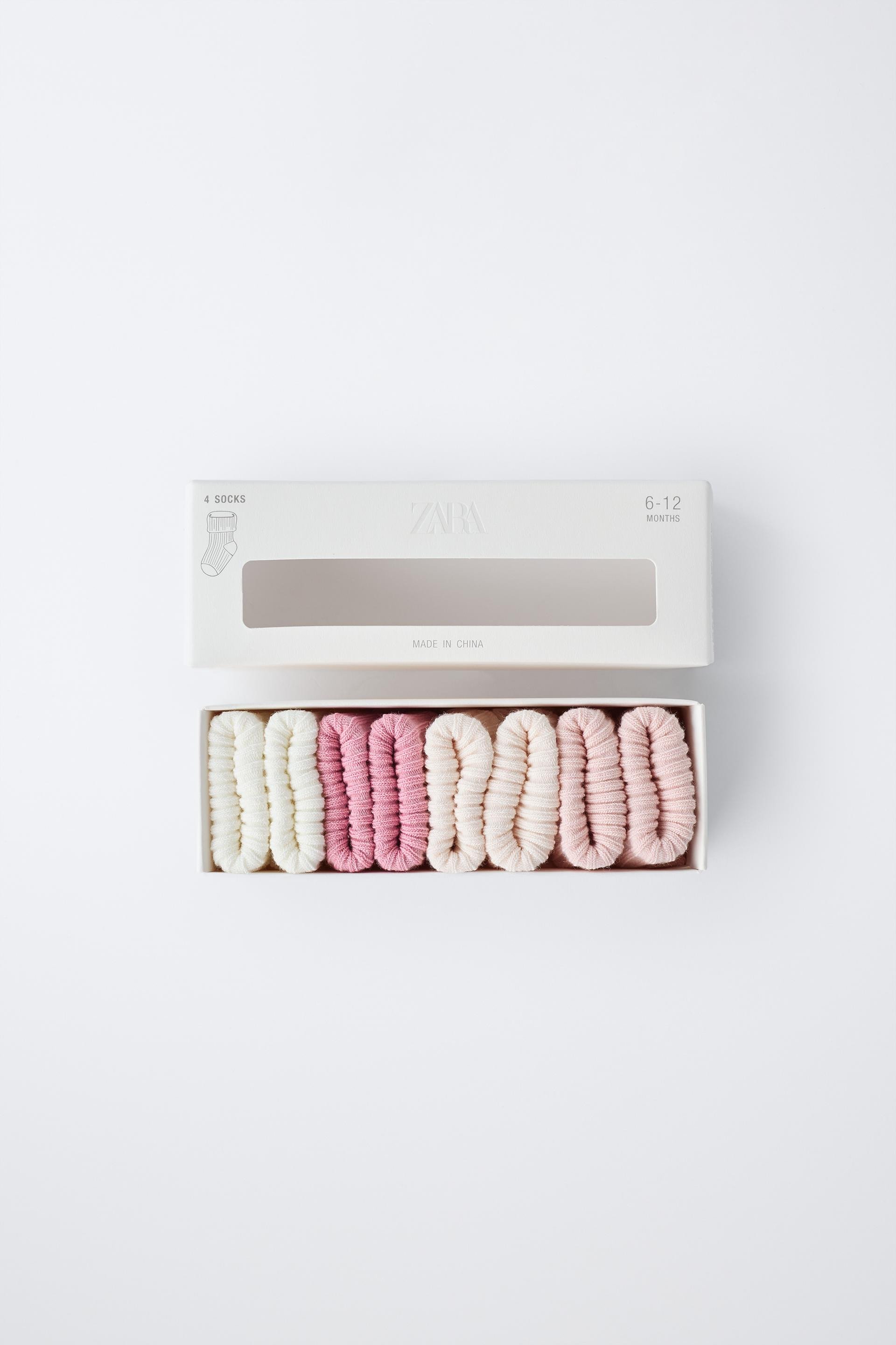 4-PACK OF COLOURED SOCKS IN A BOX | Zara UK
