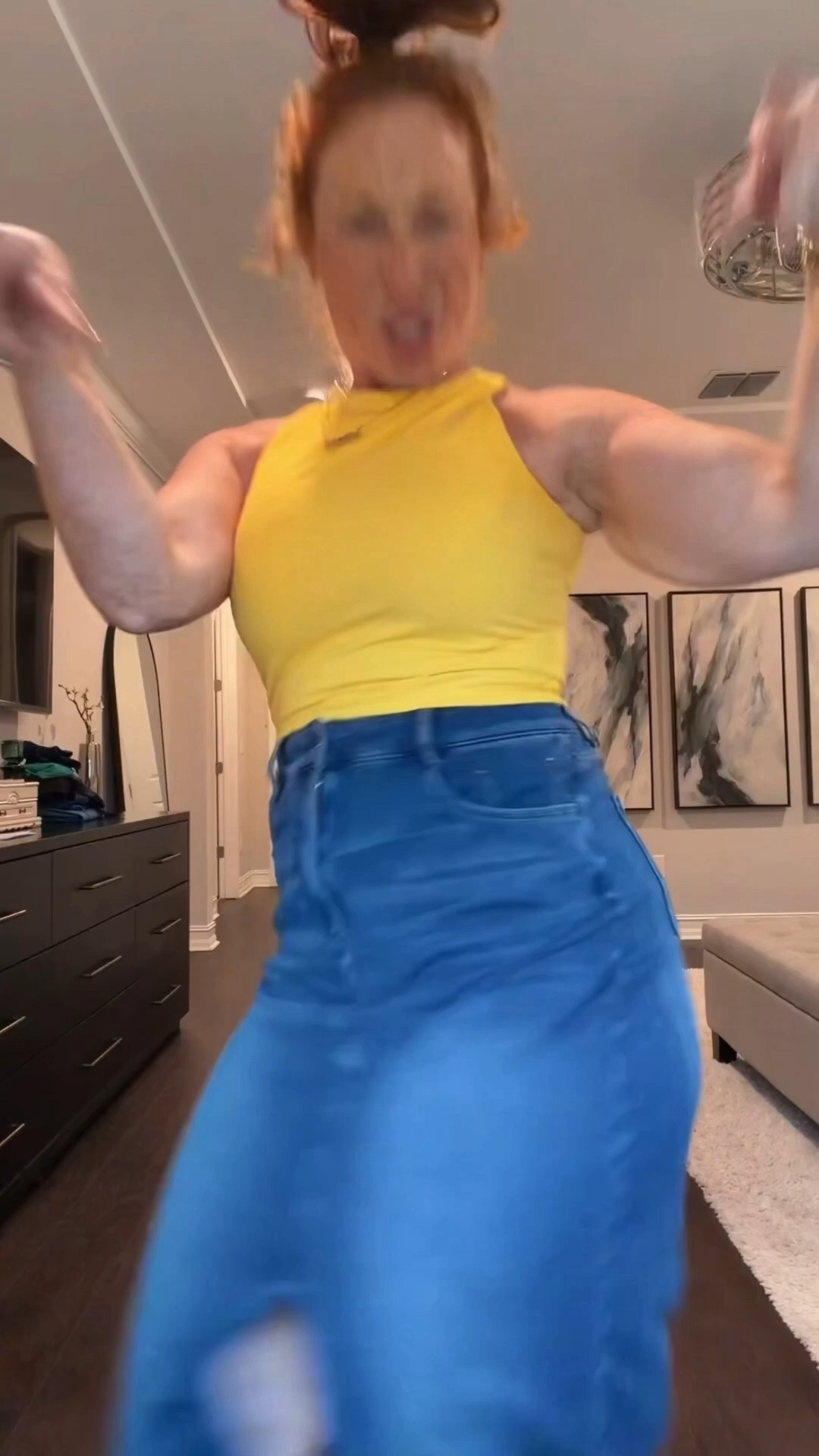 I wish this tank came in other style bc I’d get them all! The material is thick and sooooooooo soft! OMG! And the skirt!!!! I’ve never owned a denim skirt! This feels like pajama pants material…not denim! So so comfortable!!!!

#LTKootd #LTKMidsize #LTKgrwm