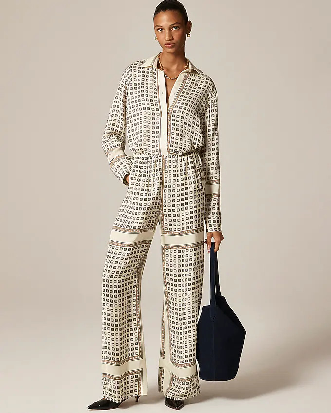 Cosmo pant in foulard print | J. Crew US
