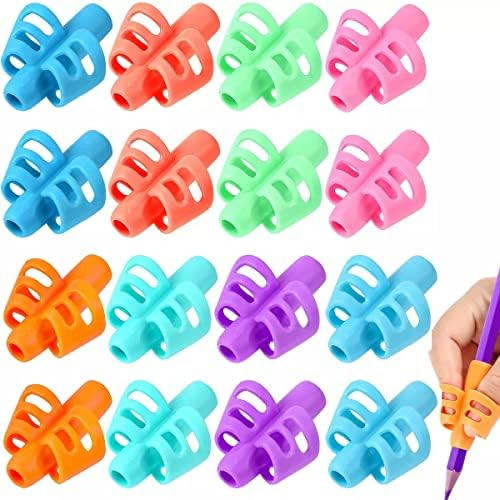16 Pack Pencil Grips for Kids Handwriting Pencil Holder for Kids, Pencil Grippers for Toddlers 2-... | Amazon (US)