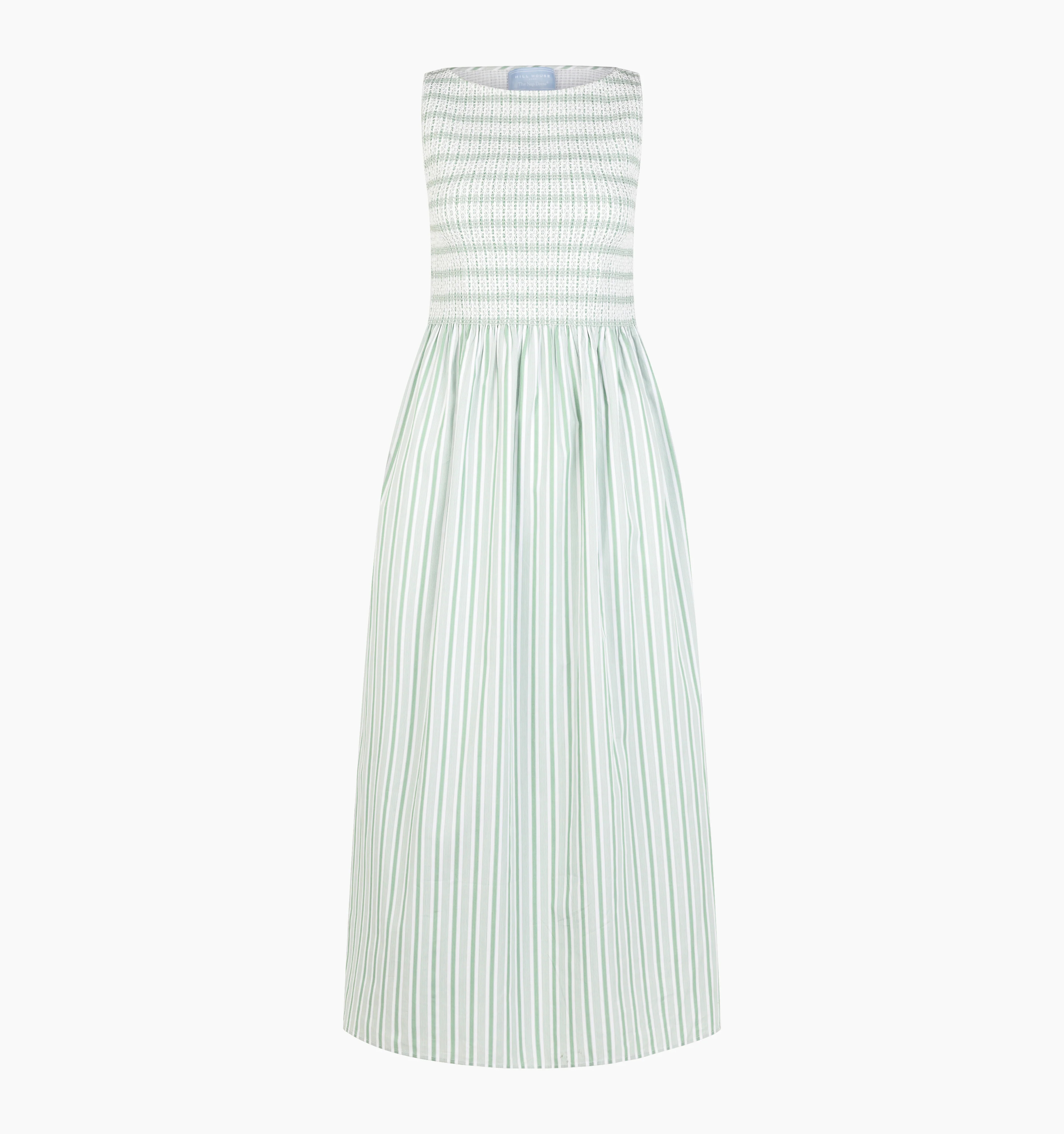 The Cosima Nap Dress | Apple Green Stripe / M | 100% Cotton | Hill House Home | Hill House Home US