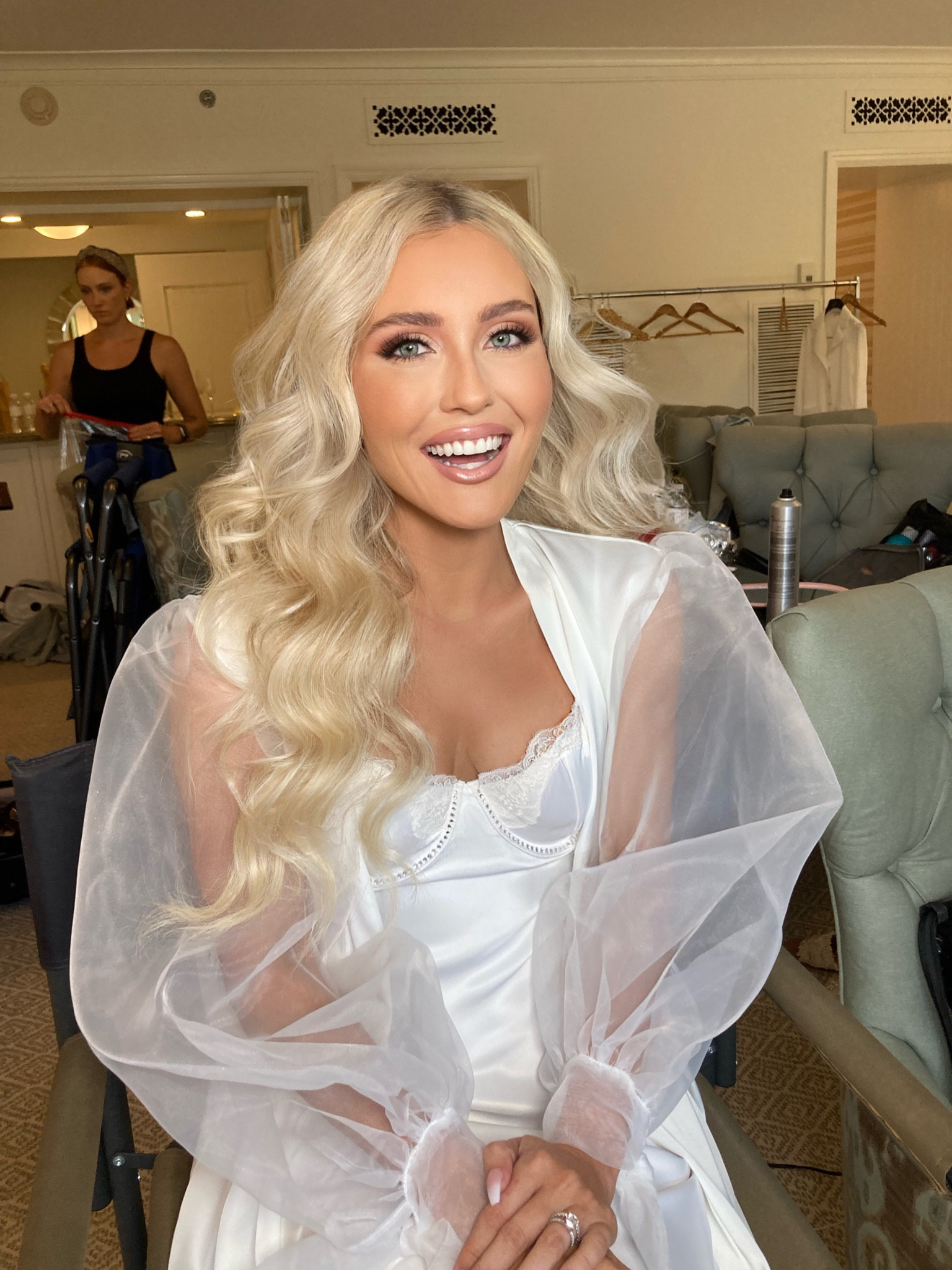 Bridal getting ready robe & slip ✨

#LTKbeauty #LTKwedding