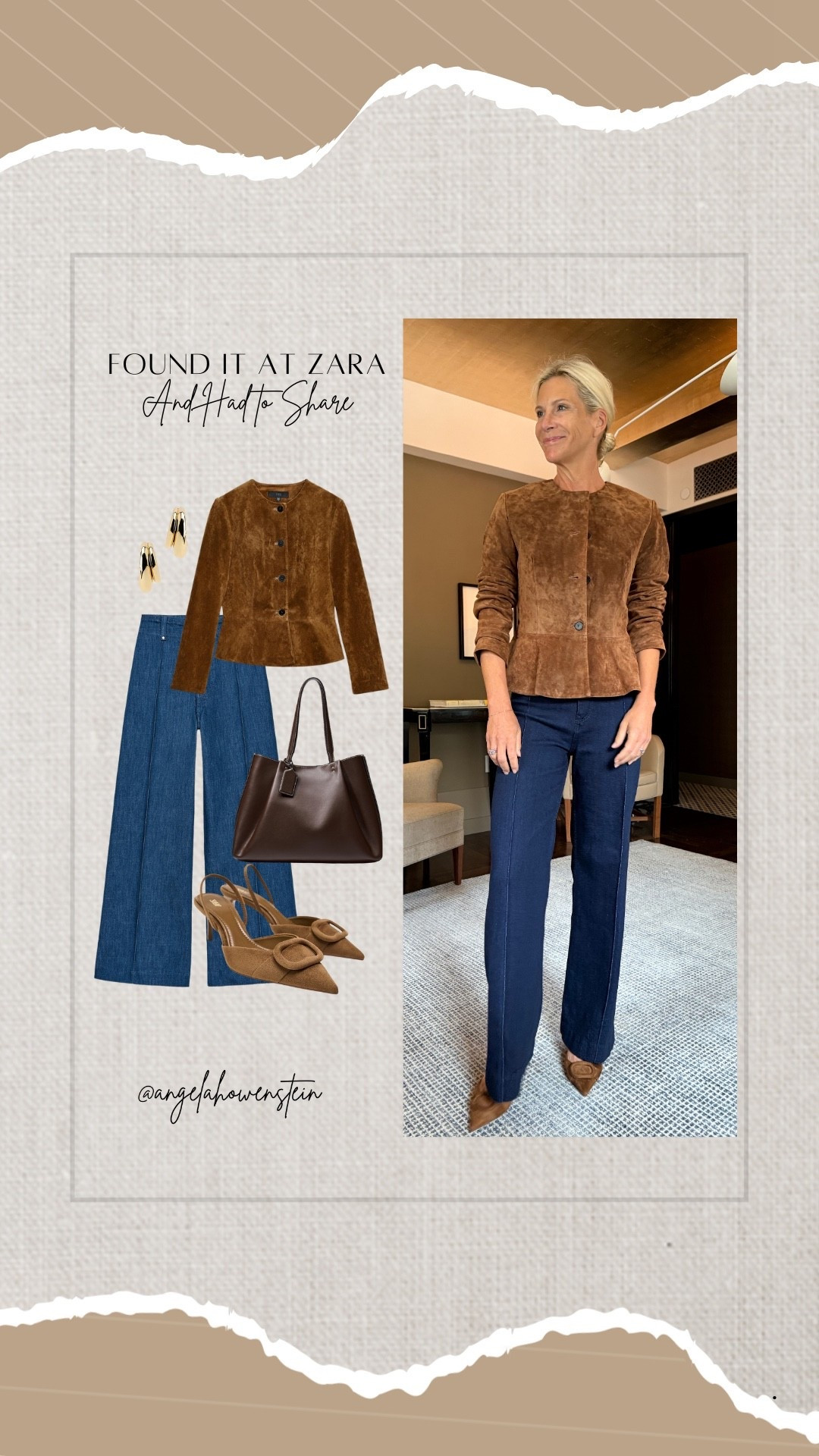 Suede + denim = fall perfection!

#Zara #LTKFinds #ltkfashion #falloutfit #over40style #chicstyle



#LTKStyleTip #LTKShoeCrush #LTKOver40