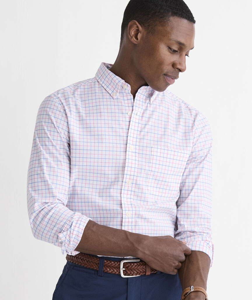 Performance Cotton Morada Bay Tattersall Shirt | vineyard vines