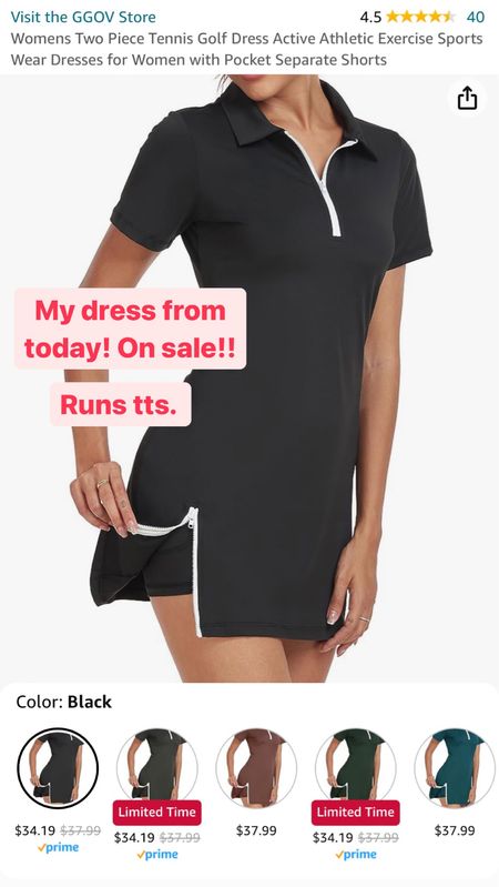 Amazon tennis and golf dress on sale! Runs tts. Pair with sneakers and a Fanny pack for a really easy mom-on-the-go look! 💕

#LTKsalealert #LTKfitness #LTKfindsunder50