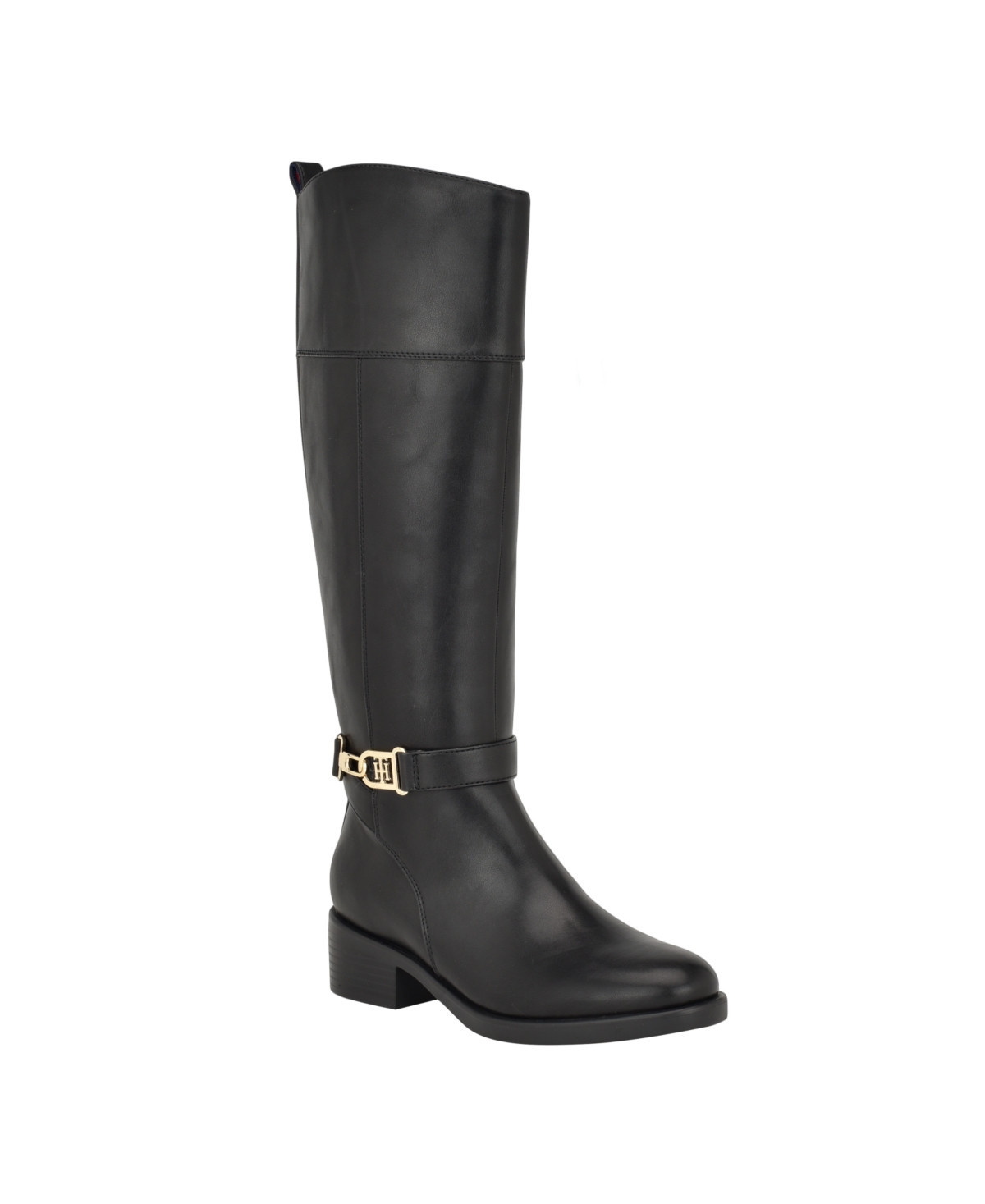 Tommy Hilfiger Women's Ionni Casual Riding Boots - Black | Macy's