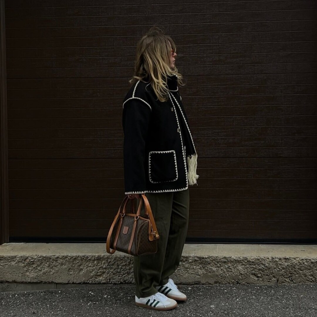 Autumn Elegant Women's Coat With Scarf Trendy Coat - Etsy Australia | Etsy (AU)