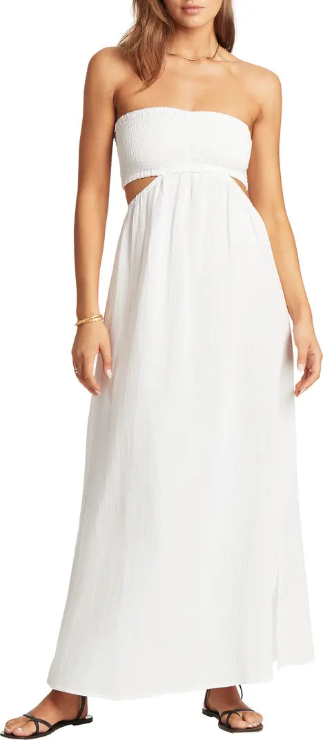 Smocked Bodice Cotton Seersucker Cover-Up Dress | Nordstrom
