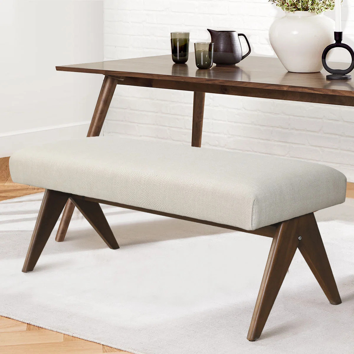 George Oliver Upholstered 45.5" Bench "& Reviews" | Wayfair | Wayfair North America
