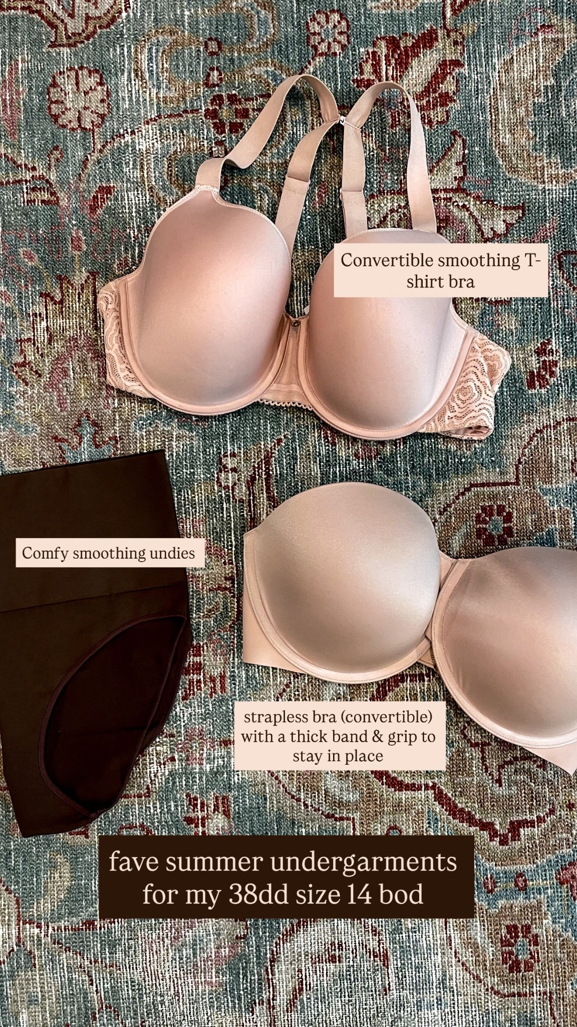 My fave undergarments!

Chantelle 38dd, Undies quince xl, Bottom Spanx 38dd 

#LTKStyleTip #LTKMidsize #LTKSeasonal