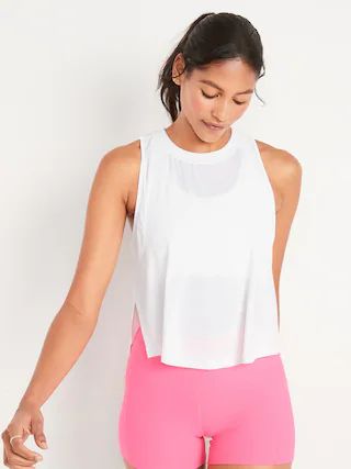 Sleeveless UltraLite All-Day Performance Cropped Top for Women | Old Navy (US)