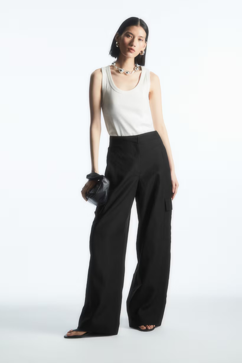 SCOOP-NECK RIBBED TANK TOP | COS (AU)