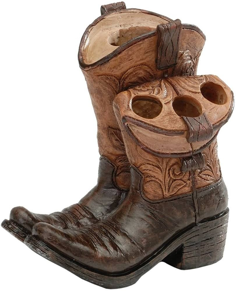 Gift Corral Cowboy Boots Toothbrush and Toothpaste Holder | Amazon (US)