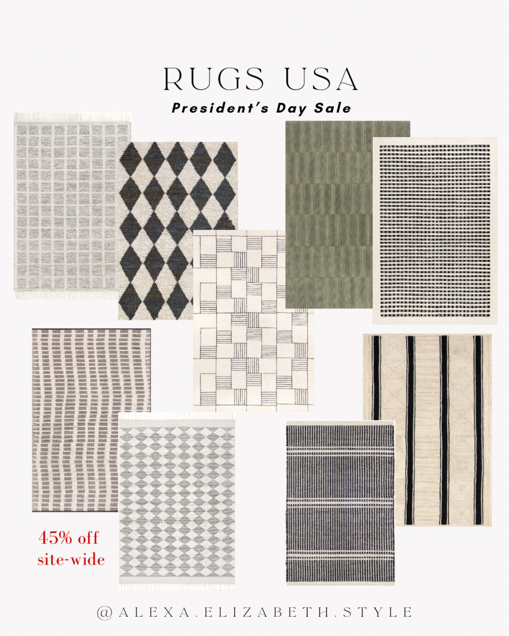 Rugs USA Presidents’ Day sale happening now!

#LTKStyleTip #LTKSaleAlert #LTKHome