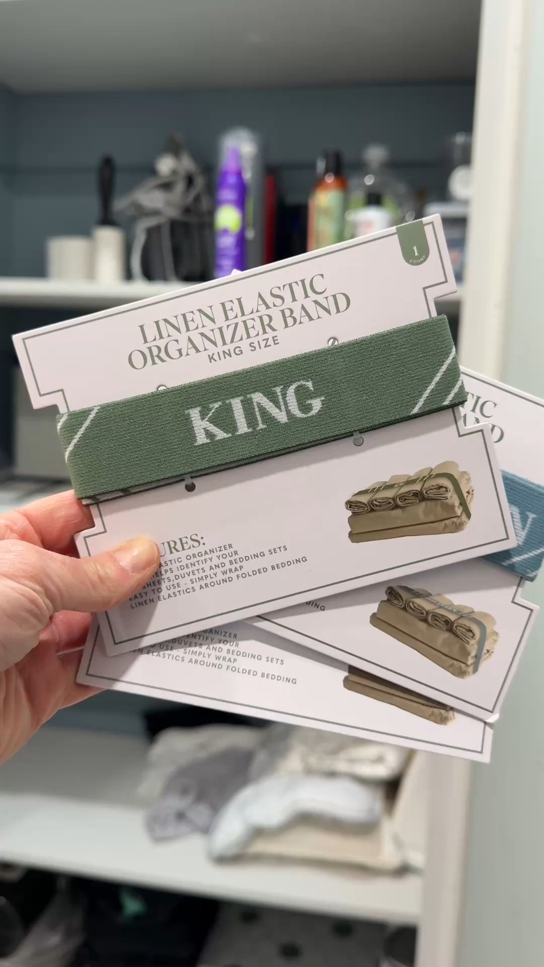 Simple solutions, big impact. These minimal stretchy bands keep our sheets tidy, labeled, and easy to grab. Can’t wait to get more and finish the whole set. I have similar ones linked! 

#LTKU #LTKHome