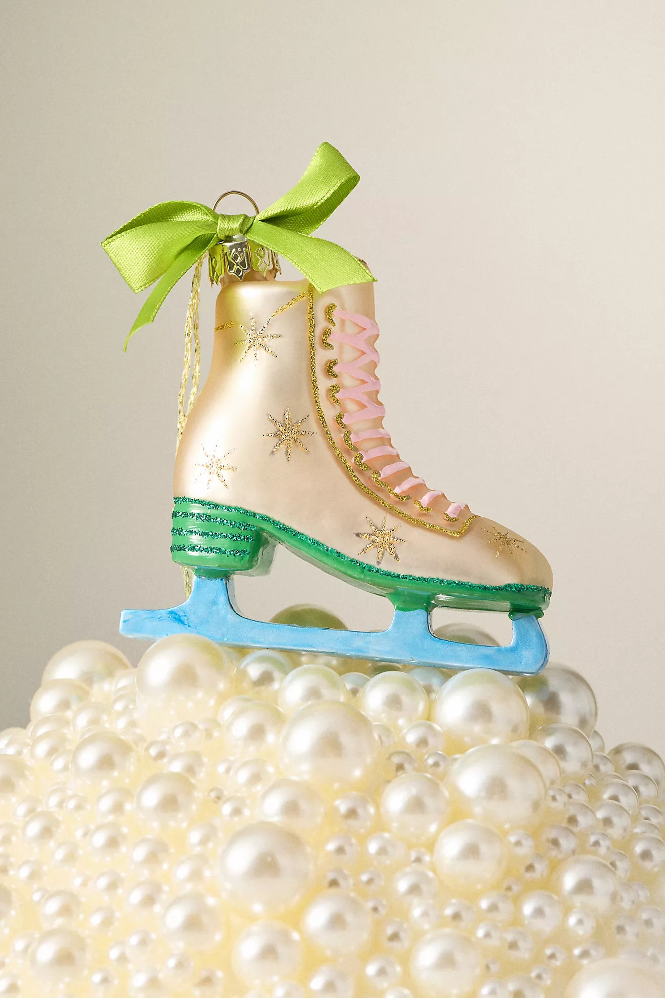 Ice Skate Glass Ornament | Anthropologie (US)