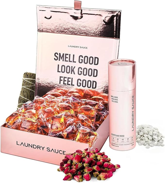 Laundry Sauce - Luxury Scented Laundry Detergent Pods & Scent Booster Bundle (Egyptian Rose), Pre... | Amazon (US)