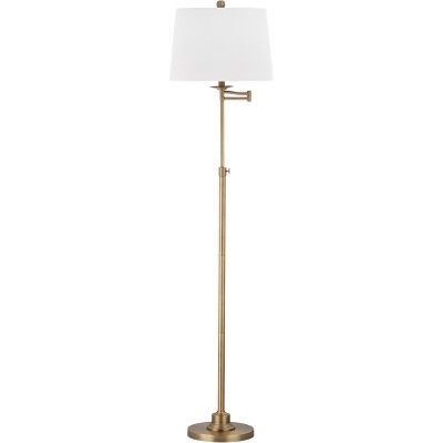 53&#34; Nadia Adjustable Floor Lamp Gold (Includes CFL Light Bulb) - Safavieh | Target