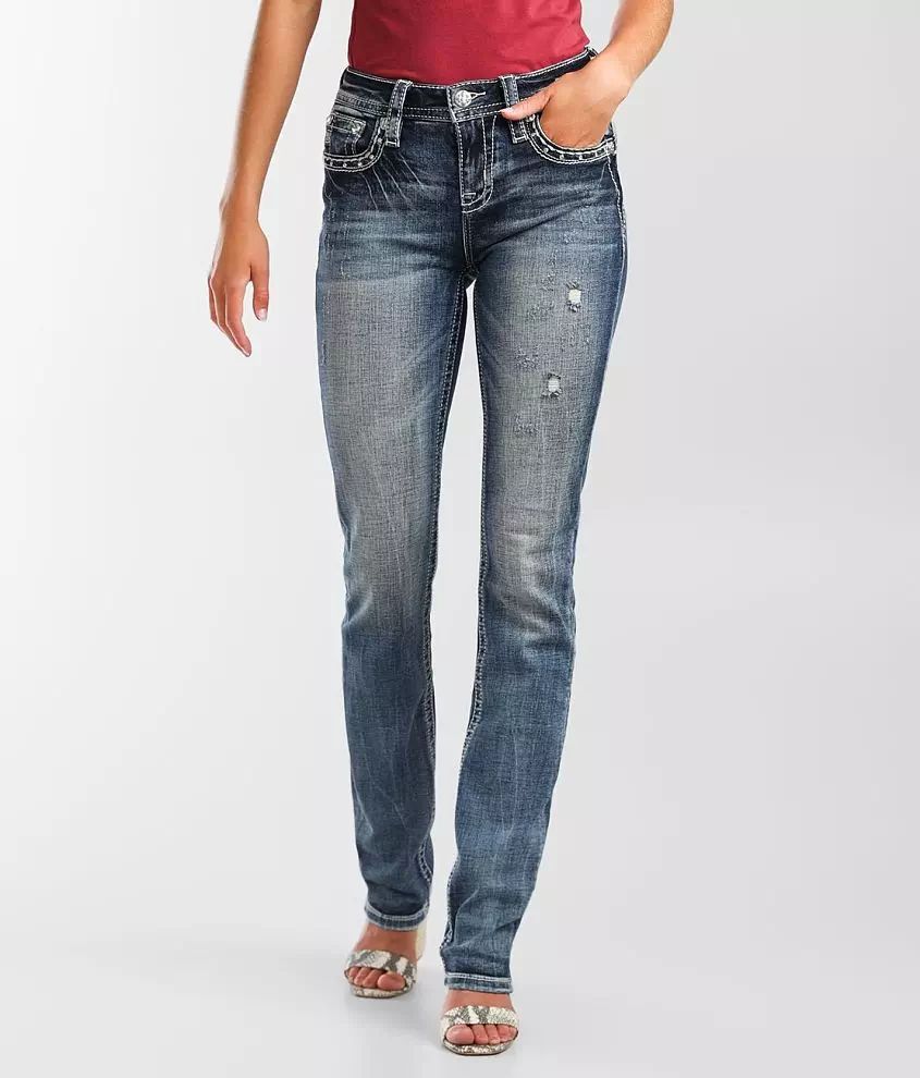 Mid-Rise Straight Stretch Jean | Buckle