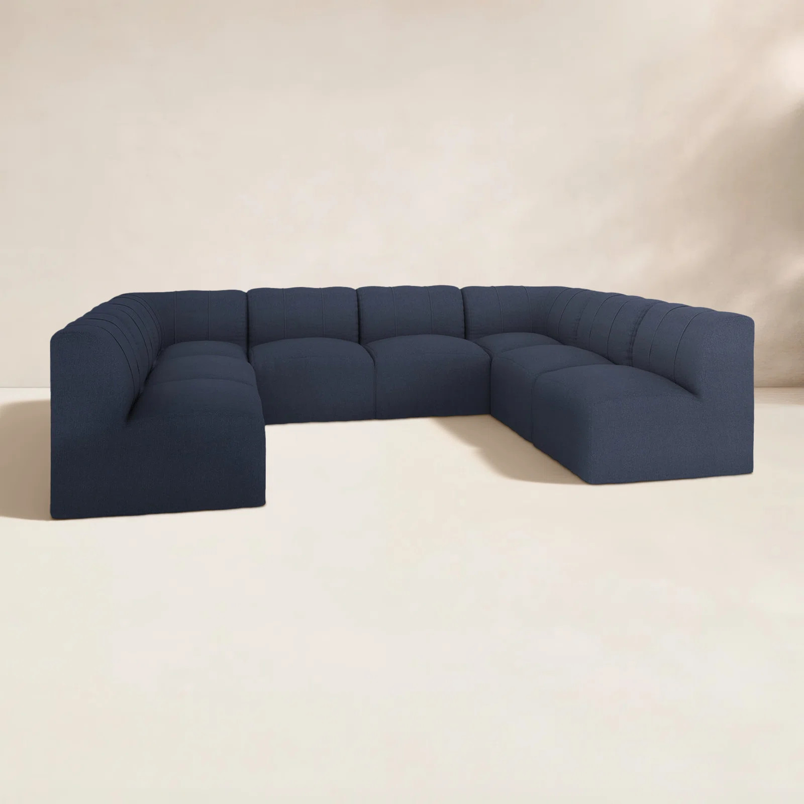 Praia 124" Sunbrella® Outdoor U Sectional | Wayfair North America