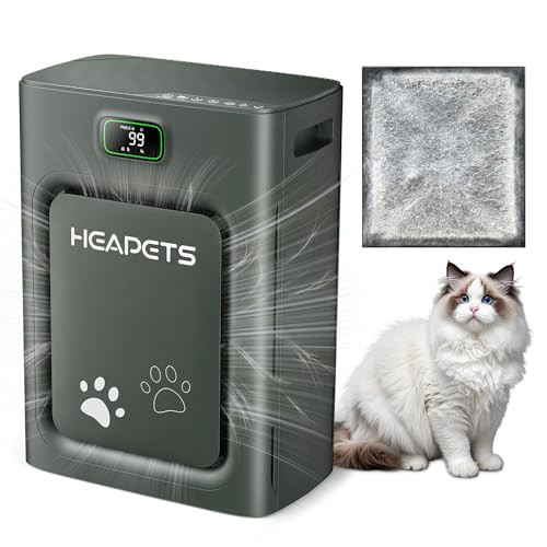 Pet Air Purifier for Home Large Room 2500 sq ft,H13 HEPA Washable Double-Sided Filter,Air Cleaner for Pet Hair Dander Odor Allergies Pollutant Smoke Dust,PM2.5 Air Quality Monitor,Auto Mode,P358 Black | Amazon (US)