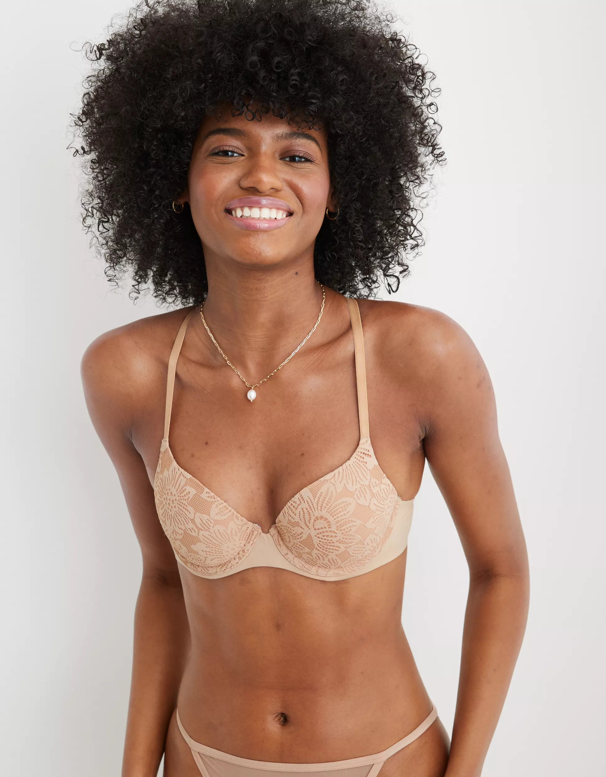 Real Sunnie Demi Push Up Bloom Lace Bra | Aerie