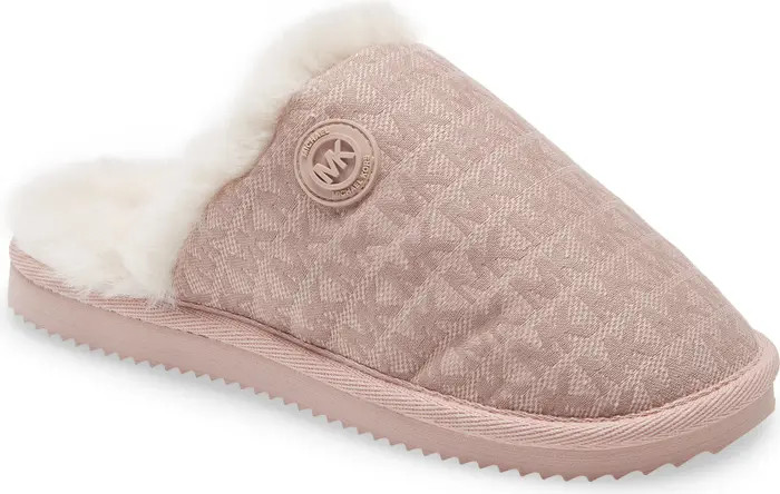 MICHAEL Michael Kors Janis Faux Fur Lined Slipper | Nordstrom | Nordstrom