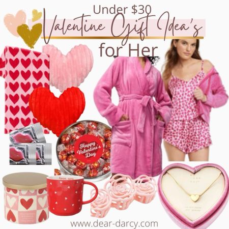 Valentine gift ideas for her💕🌸💋♥️

Great for any girl on your list💕
Girlfriends, wife, mom, teenagers and galentines day event♥️💋💕🌸

Cozy girls day in… cozy blanket $10
Heart pillows$10 
Candle $10 
Cute mugs $5 
Satin pj set
Pink plush robe 
Heart necklace 
Rose hair clip 



#LTKparties #LTKfindsunder50 #LTKGiftGuide