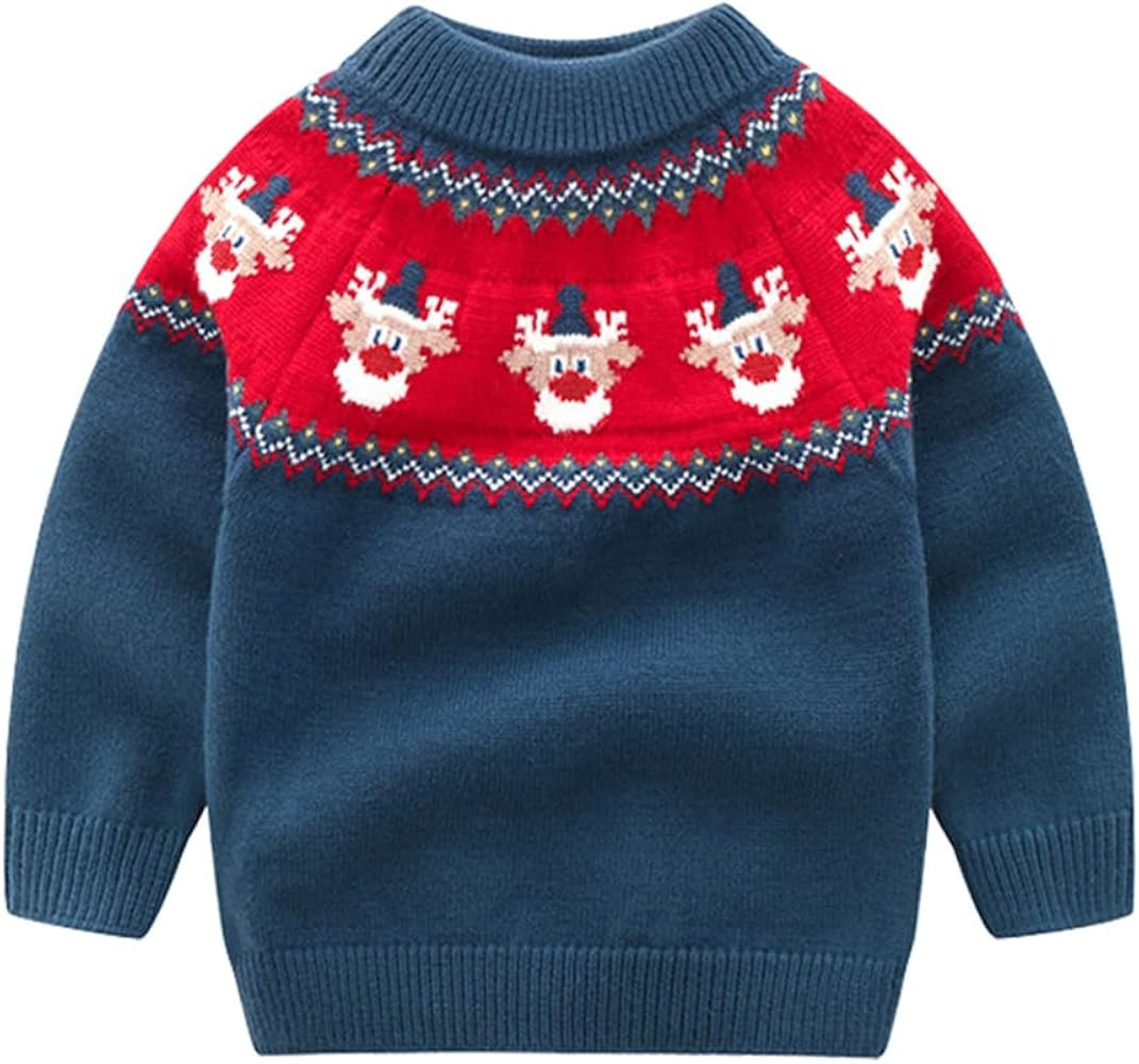 Mud Kingdom Boys Christmas Sweaters Xmas Reindeer Clothes | Amazon (US)