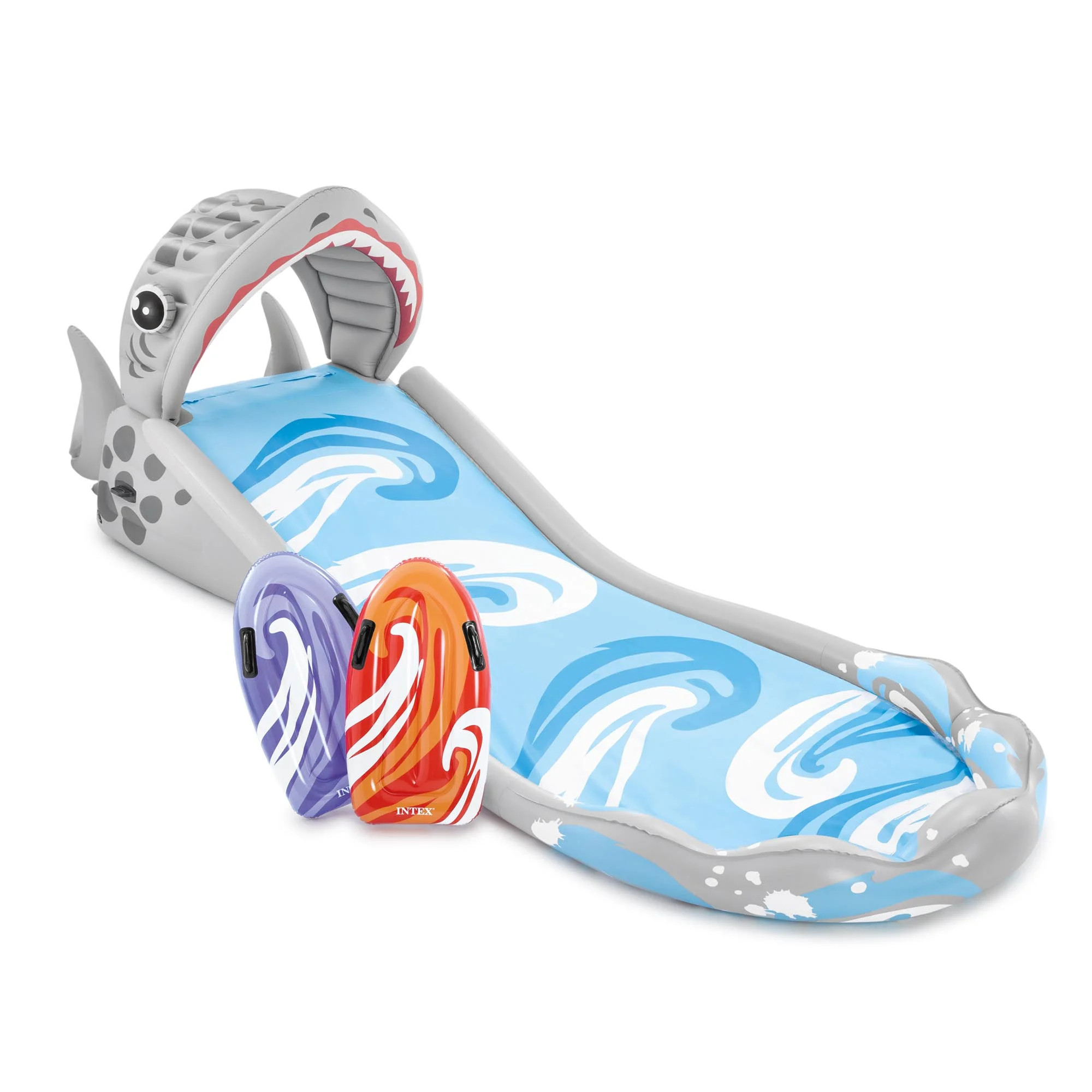 Intex Surf 'N Slide Inflatable Kids Backyard Splash Water Slide w/ 2 Surf Riders | Walmart (US)