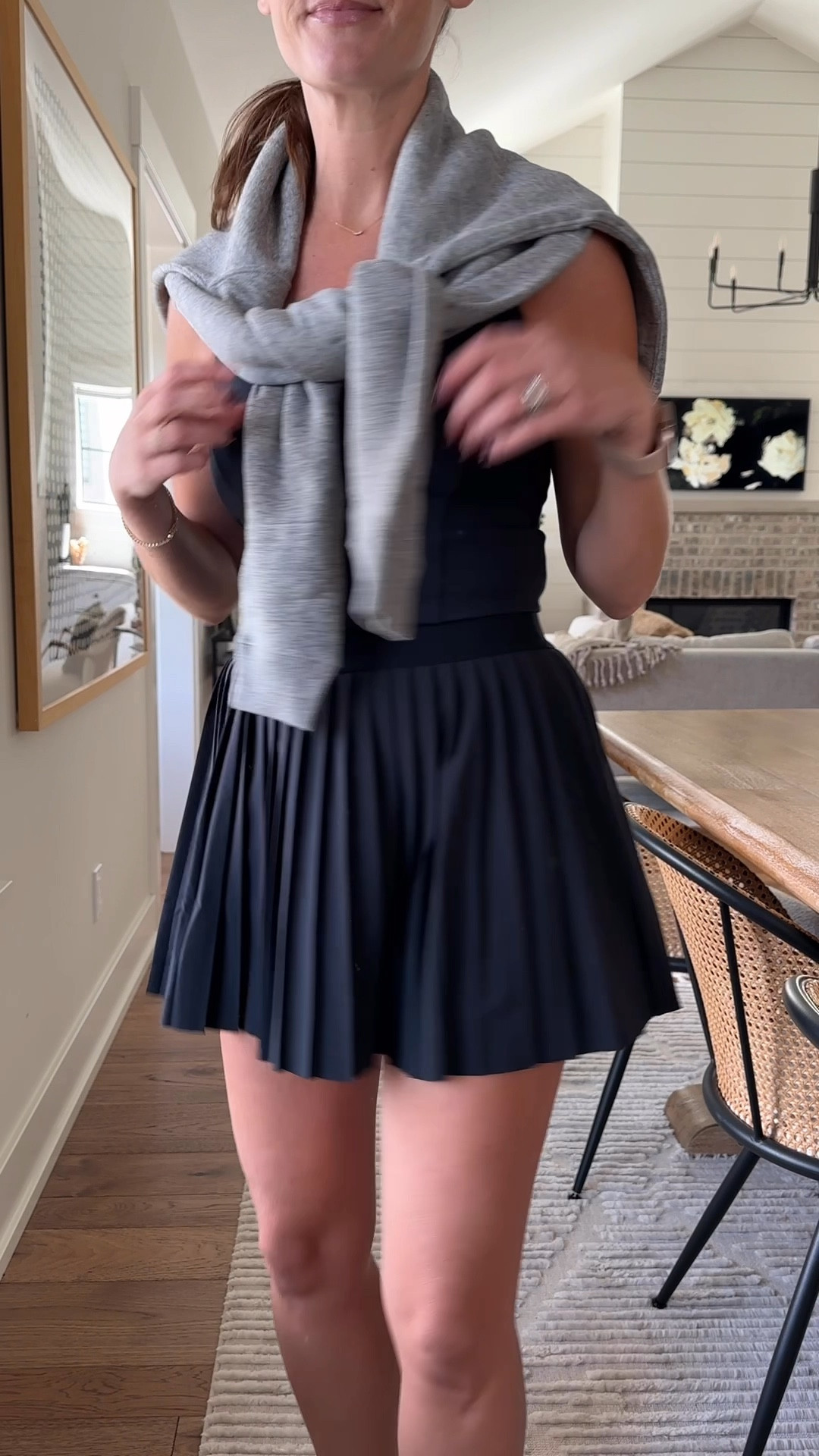 Top, skirt and sweatshirt are all small, true to size
Shoes are true to size



#LTKBacktoSchool #LTKActive #LTKOver40