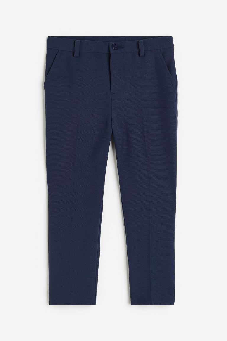 Suit Pants - Regular waist - Long - Dark blue - Kids | H&M US | H&M (US + CA)