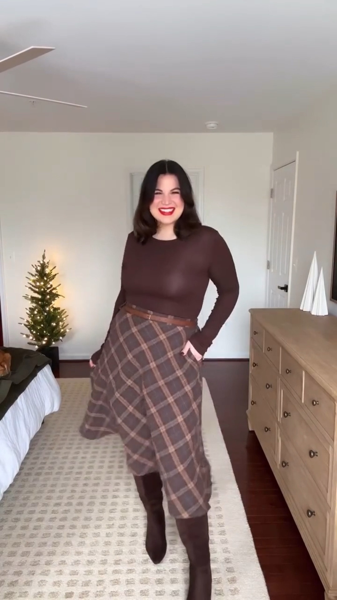 Amazon basics for the holiday season!

Tops- size xl 
Skirt- size xl 
Boots- size 10 
Corduroy dress- size xxl *sized up for length 




#LTKMidsize #LTKHoliday #LTKootd