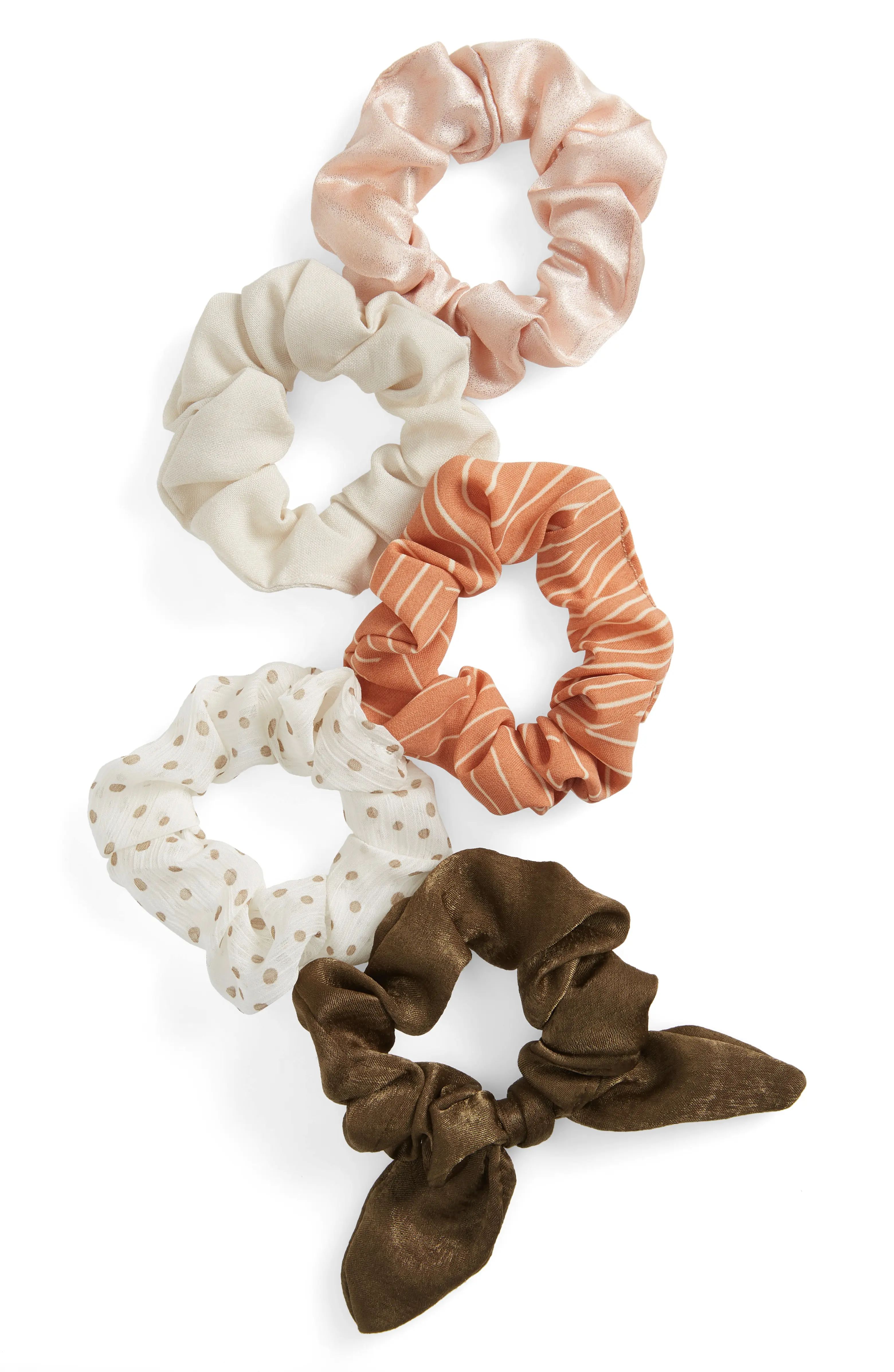 5-Pack Assorted Scrunchies | Nordstrom