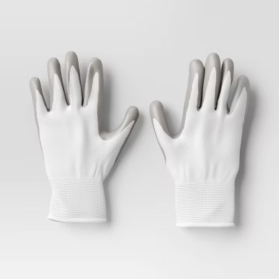 Outdoor Garden Dipped Gloves Medium/Large in Fern Shower and Jet Gray - Room Essentials™ | Target