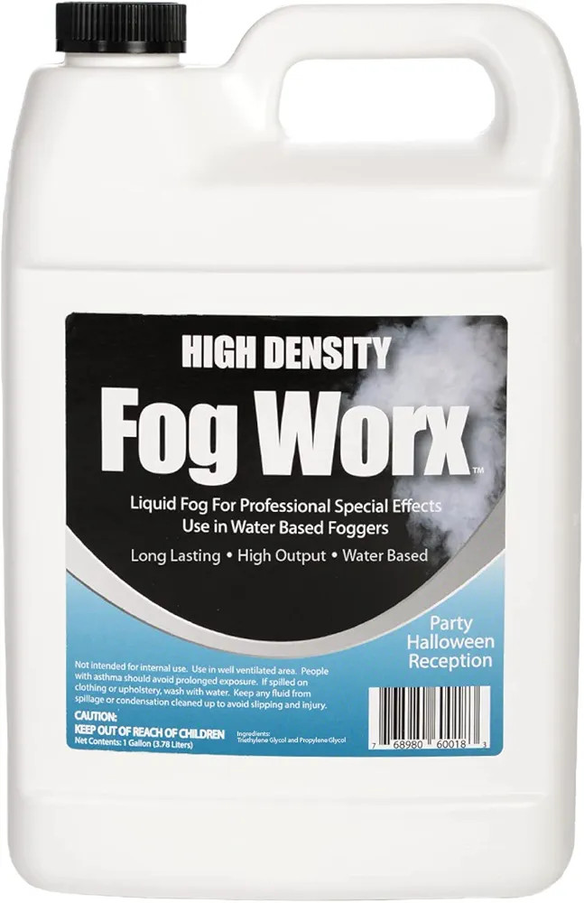 FogWorx Extreme High Density Fog Juice - Long Lasting, High Output, Water Based Fog Machine Fluid... | Amazon (US)